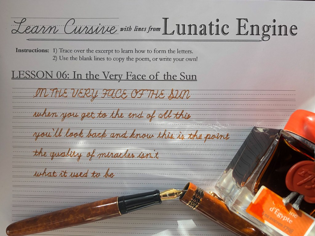 Learn Cursive with Lunatic Engine – Lesson 06&nbsp;–