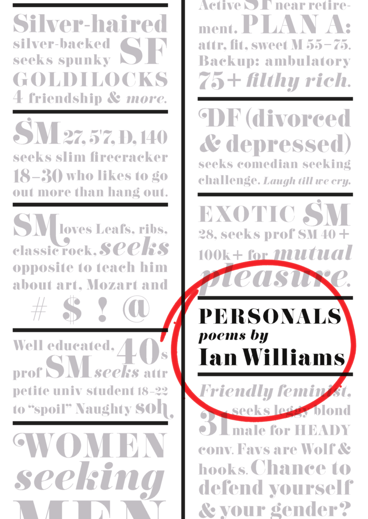 Slow Reading Poetry Project 2025, Week Four, “Personals” by Ian Williams